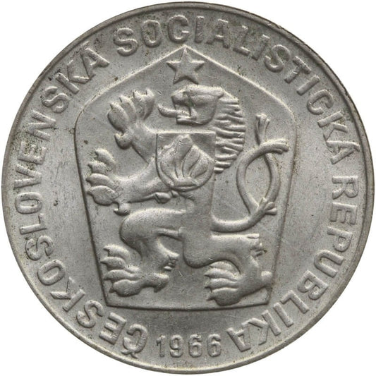 Czechosłowacja 10 koron, 1966 1100 lat - Wielka Morawa, st. 3+/2-