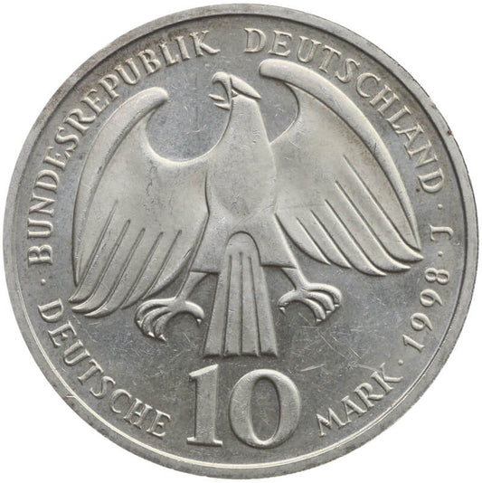 Niemcy 10 marek, 1998 350 rocznica - Pokój westfalski, srebro Ag925