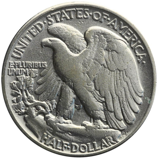 USA ½ dolara, half dollar 1941 - idąca Wolność, Filadelfia, 3/3+