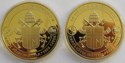 2 x medal Karol Wojtyła 2005, Jan Paweł II