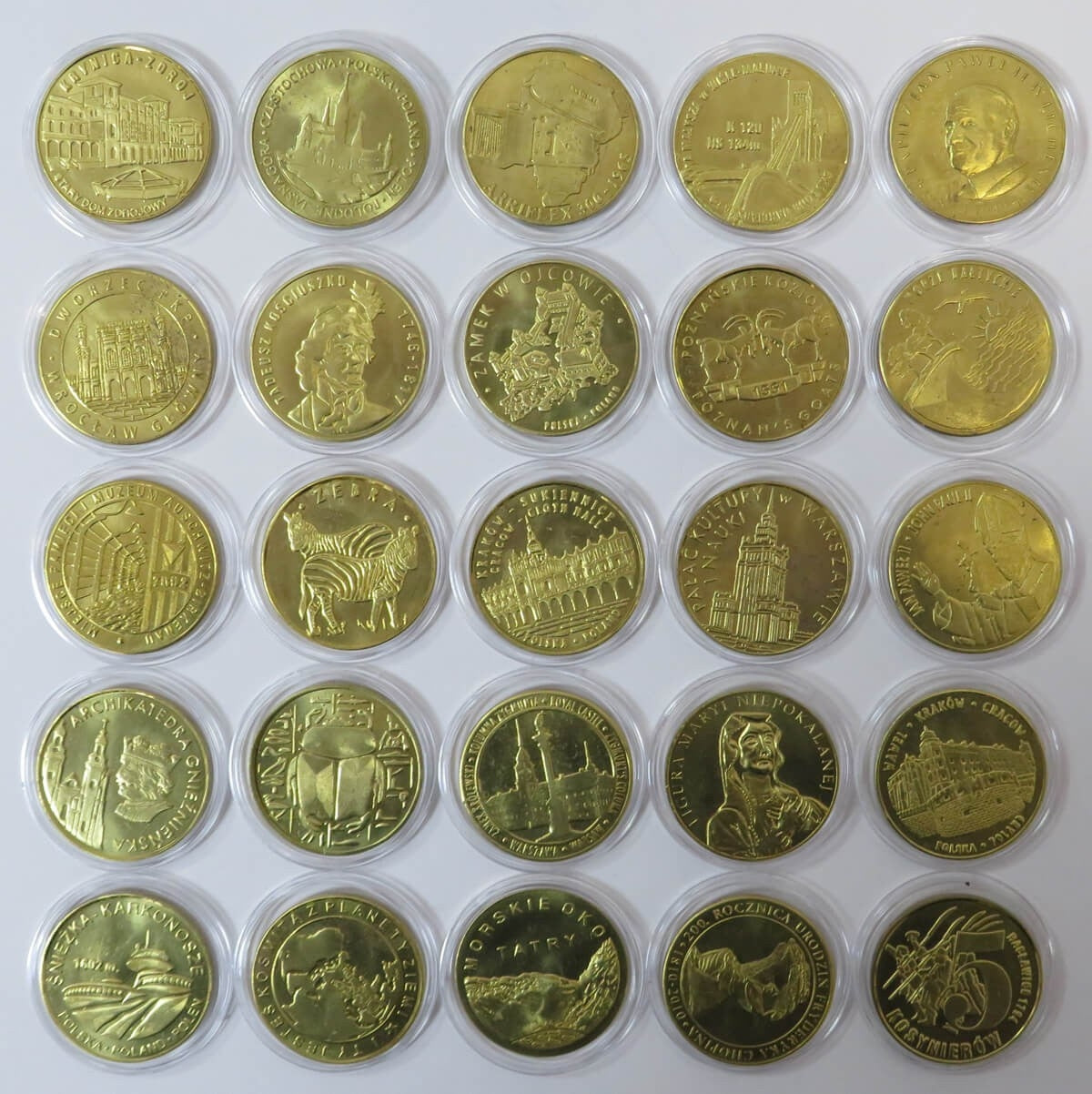 25 numizmatów, zabytki, Tatry, Jan Paweł, inne, Mennica Piętka