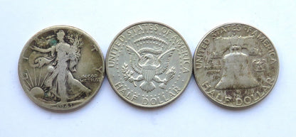 3 x 1/2 dolara 1963, 1967, 1941