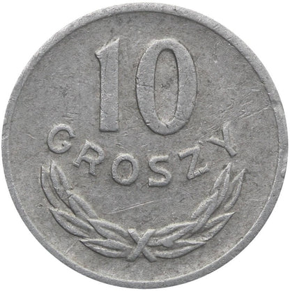 Destrukt, 10 groszy 1973, obcy metal na nogach orła