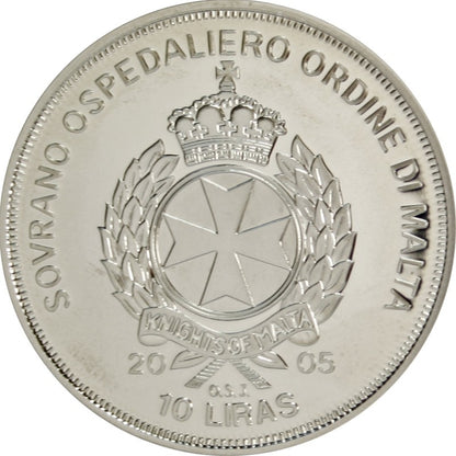 Malta - 10 Liras 2005 - Jan Paweł II