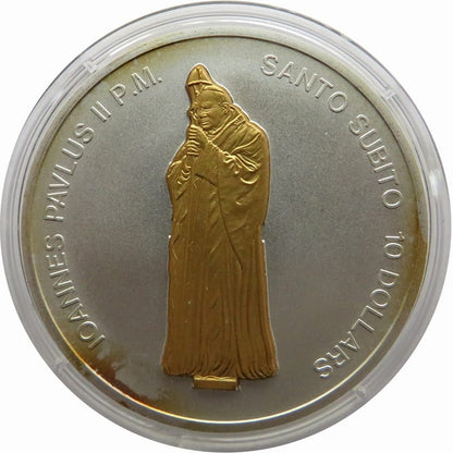 Nauru, 10 dolarów 2007, Jan Paweł II