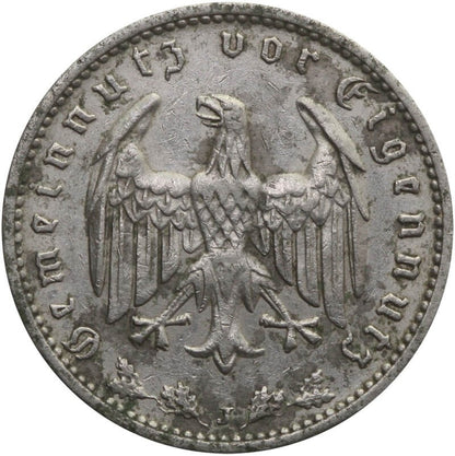 Niemcy - Trzecia Rzesza 1 reichsmarka, J (Hamburg),  1935