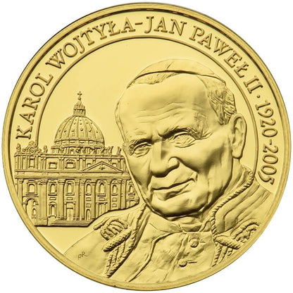 Polska, medal Jan Paweł II, Wielcy Polacy, platerowany
