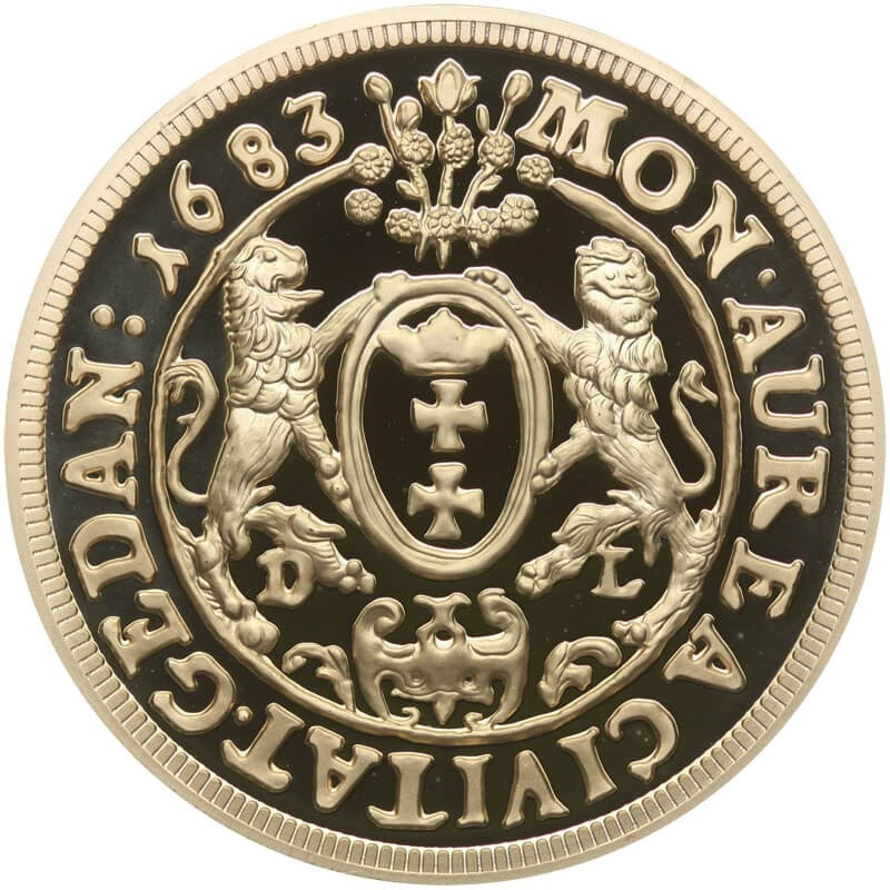 Replika  Dukat Gdański Jan III Sobieski, platerowana