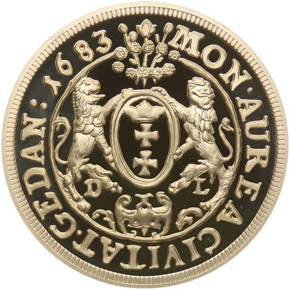 Replika  Dukat Gdański Jan III Sobieski, platerowana