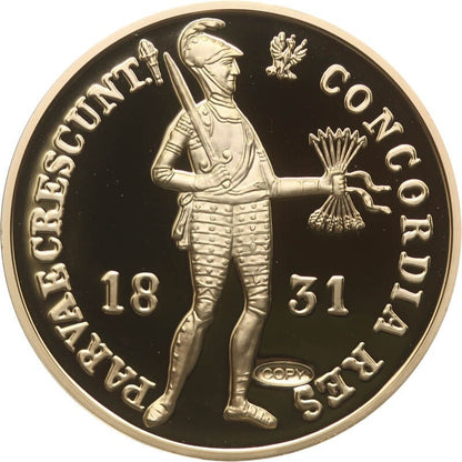 Replika  Dukat Powstania Listopadowego 1831, platerowana