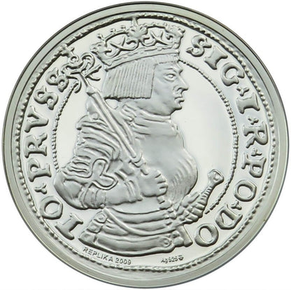 Replika Szóstak Ziem Pruskich 1530, Srebro 925, 2009 r.