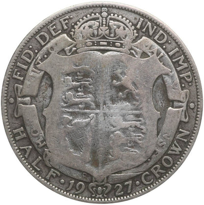 Wielka Brytania ½ korony, 1927, srebro