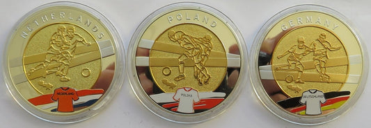 Zestaw 3 medali EURO - POLSKA-UKRAINA 2012