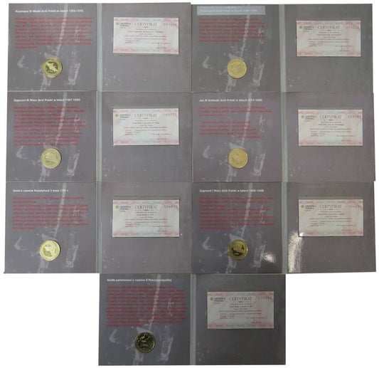 Zestaw 7 medali "Orły Polskie" - każdy inny